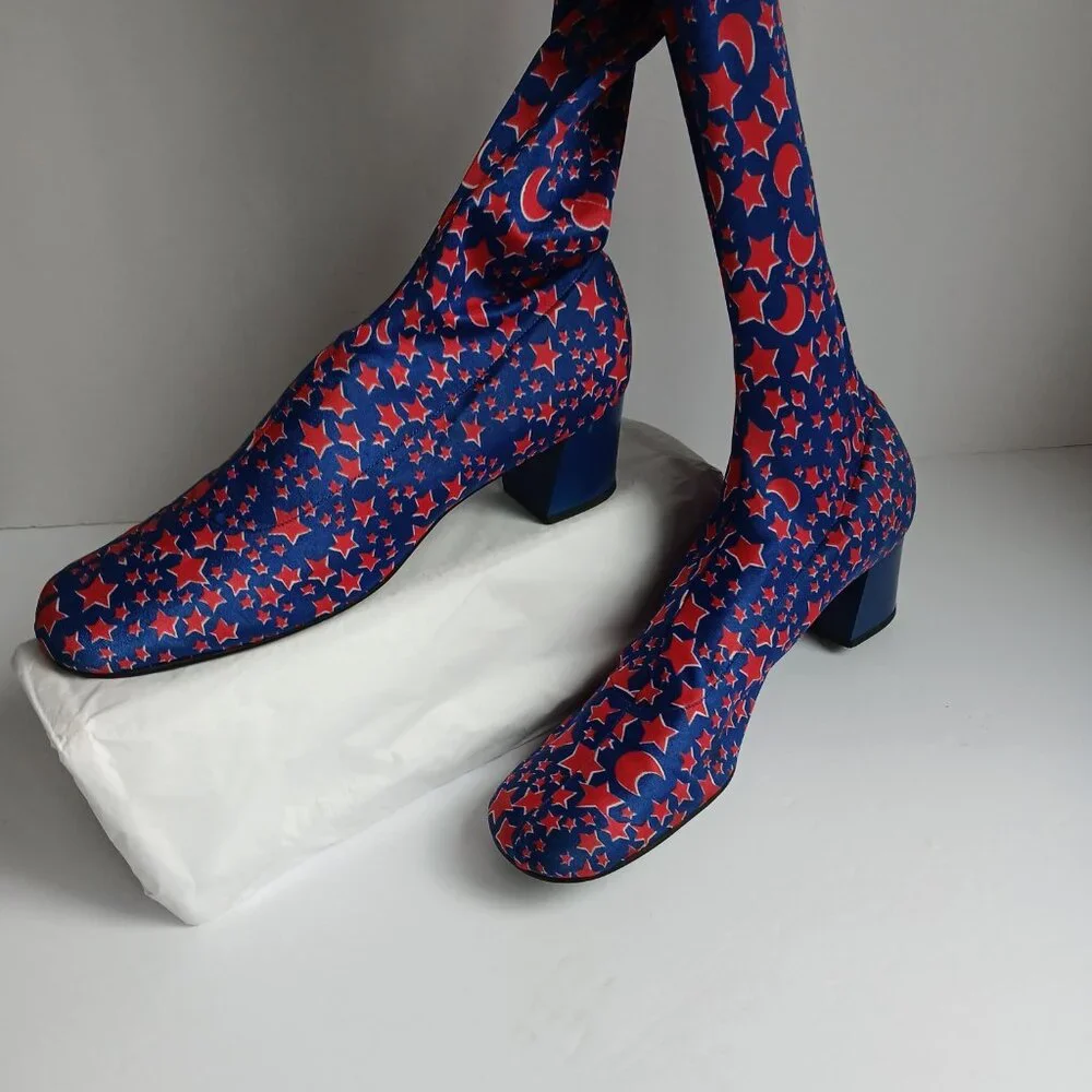 Vintage Mod 1969 Peter Max 'Cosmic 60's' Pant-T-Boots Stars & Moons Sz 9/10L